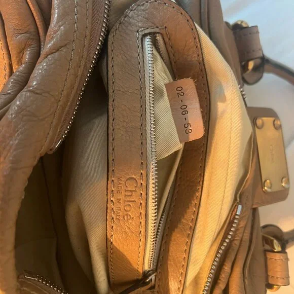 Chloe Tan Leather Satchel with Gold Hardware - Picture 2 of 9